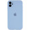 Силіконовий чохол Silicone Case Full Camera Protective (AA) для Apple iPhone 12 (6.1) - Блакитний / Lilac Blue