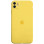 Силіконовий чохол Silicone Case Full Camera Protective (AA) для Apple iPhone 12 (6.1) - Жовтий / Yellow