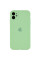 Силіконовий чохол Silicone Case Full Camera Protective (AA) для Apple iPhone 12 (6.1) - М'ятний / Mint - фото