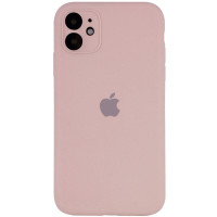 Силіконовий чохол Silicone Case Full Camera Protective (AA) для Apple iPhone 12 (6.1) - Рожевий / Pink Sand