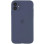 Силіконовий чохол Silicone Case Full Camera Protective (AA) для Apple iPhone 12 (6.1) - Сірий / Lavender Gray