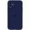 Силіконовий чохол Silicone Case Full Camera Protective (AA) для Apple iPhone 12 (6.1) - Синій / Deep navy