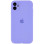 Силіконовий чохол Silicone Case Full Camera Protective (AA) для Apple iPhone 12 (6.1) - Бузковий / Dasheen