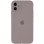 Силіконовий чохол Silicone Case Full Camera Protective (AA) для Apple iPhone 12 (6.1) - Сірий / Lavender