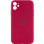 Силіконовий чохол Silicone Case Full Camera Protective (AA) для Apple iPhone 12 (6.1) - Червоний / Rose Red