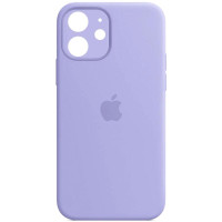 Силіконовий чохол Silicone Case Full Camera Protective (AA) для Apple iPhone 12 (6.1) - Бузковий / Lilac
