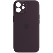 Силиконовый чехол Silicone Case Full Camera Protective (AA) для Apple iPhone 12 (6.1) - Фиолетовый / Elderberry