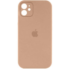 Силиконовый чехол Silicone Case Full Camera Protective (AA) для Apple iPhone 12 (6.1) - Бежевый / Desert Gold