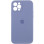 Силіконовий чохол Silicone Case Full Camera Protective (AA) для Apple iPhone 12 Pro (6.1) - Сірий / Lavender Gray