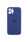 Силиконовый чехол Silicone Case Full Camera Protective (AA) для Apple iPhone 12 Pro (6.1) - Синий / Deep navy - фото