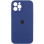 Силиконовый чехол Silicone Case Full Camera Protective (AA) для Apple iPhone 12 Pro (6.1) - Синий / Deep navy