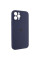Силіконовий чохол Silicone Case Full Camera Protective (AA) для Apple iPhone 12 Pro (6.1) - Темно-синій / Midnight blue - фото