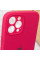 Силиконовый чехол Silicone Case Full Camera Protective (AA) для Apple iPhone 12 Pro (6.1) - Красный / Rose Red - фото