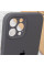 Силіконовий чохол Silicone Case Full Camera Protective (AA) для Apple iPhone 12 Pro (6.1) - Сірий / Dark Gray - фото