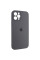 Силіконовий чохол Silicone Case Full Camera Protective (AA) для Apple iPhone 12 Pro (6.1) - Сірий / Dark Gray - фото