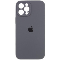 Силіконовий чохол Silicone Case Full Camera Protective (AA) для Apple iPhone 12 Pro (6.1) - Сірий / Dark Gray