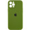 Силіконовий чохол Silicone Case Full Camera Protective (AA) для Apple iPhone 12 Pro (6.1) - Зелений / Dark Olive