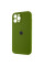 Силіконовий чохол Silicone Case Full Camera Protective (AA) для Apple iPhone 12 Pro (6.1) - Зелений / Dark Olive - фото