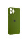 Силіконовий чохол Silicone Case Full Camera Protective (AA) для Apple iPhone 12 Pro (6.1) - Зелений / Dark Olive - фото