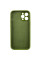 Силіконовий чохол Silicone Case Full Camera Protective (AA) для Apple iPhone 12 Pro (6.1) - Зелений / Dark Olive - фото
