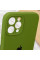 Силіконовий чохол Silicone Case Full Camera Protective (AA) для Apple iPhone 12 Pro (6.1) - Зелений / Dark Olive - фото