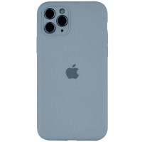 Силиконовый чехол Silicone Case Full Camera Protective (AA) для Apple iPhone 12 Pro (6.1) - Голубой / Sweet Blue