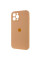 Силиконовый чехол Silicone Case Full Camera Protective (AA) для Apple iPhone 12 Pro (6.1) - Оранжевый / Cantaloupe - фото