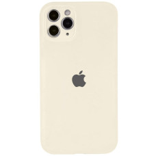Силиконовый чехол Silicone Case Full Camera Protective (AA) для Apple iPhone 12 Pro (6.1) - Бежевый / Antique White
