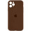 Силіконовий чохол Silicone Case Full Camera Protective (AA) для Apple iPhone 12 Pro (6.1) - Коричневий / Brown