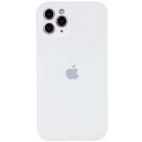 Силиконовый чехол Silicone Case Full Camera Protective (AA) для Apple iPhone 12 Pro Max (6.7) - Белый / White