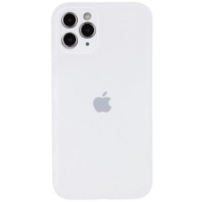 Силиконовый чехол Silicone Case Full Camera Protective (AA) для Apple iPhone 12 Pro Max (6.7) - Белый / White