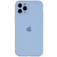 Силіконовий чохол Silicone Case Full Camera Protective (AA) для Apple iPhone 12 Pro Max (6.7) - Блакитний / Lilac Blue