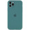 Силіконовий чохол Silicone Case Full Camera Protective (AA) для Apple iPhone 12 Pro Max (6.7) - Зелений / Pine green