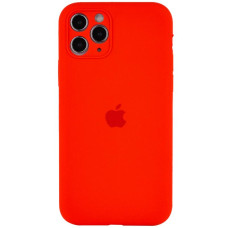 Силиконовый чехол Silicone Case Full Camera Protective (AA) для Apple iPhone 12 Pro Max (6.7) - Красный / Red