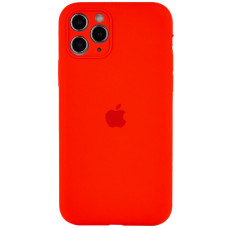 Силіконовий чохол Silicone Case Full Camera Protective (AA) для Apple iPhone 12 Pro Max (6.7) - Червоний / Red