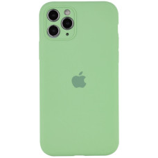 Силіконовий чохол Silicone Case Full Camera Protective (AA) для Apple iPhone 12 Pro Max (6.7) - М'ятний / Mint