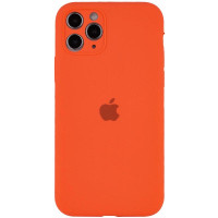 Силіконовий чохол Silicone Case Full Camera Protective (AA) для Apple iPhone 12 Pro Max (6.7) - Помаранчевий / Kumquat