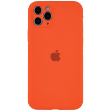 Силиконовый чехол Silicone Case Full Camera Protective (AA) для Apple iPhone 12 Pro Max (6.7) - Оранжевый / Kumquat