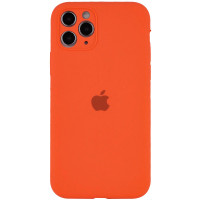 Силиконовый чехол Silicone Case Full Camera Protective (AA) для Apple iPhone 12 Pro Max (6.7) - Оранжевый / Kumquat