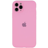 Силіконовий чохол Silicone Case Full Camera Protective (AA) для Apple iPhone 12 Pro Max (6.7) - Рожевий / Light pink