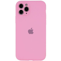 Силиконовый чехол Silicone Case Full Camera Protective (AA) для Apple iPhone 12 Pro Max (6.7) - Розовый / Light pink