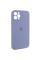 Силиконовый чехол Silicone Case Full Camera Protective (AA) для Apple iPhone 12 Pro Max (6.7) - Серый / Lavender Gray - фото