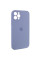 Силиконовый чехол Silicone Case Full Camera Protective (AA) для Apple iPhone 12 Pro Max (6.7) - Серый / Lavender Gray - фото
