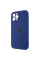 Силиконовый чехол Silicone Case Full Camera Protective (AA) для Apple iPhone 12 Pro Max (6.7) - Синий / Deep navy - фото