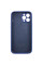 Силиконовый чехол Silicone Case Full Camera Protective (AA) для Apple iPhone 12 Pro Max (6.7) - Синий / Deep navy - фото