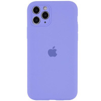 Силіконовий чохол Silicone Case Full Camera Protective (AA) для Apple iPhone 12 Pro Max (6.7) - Бузковий / Dasheen