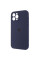 Силиконовый чехол Silicone Case Full Camera Protective (AA) для Apple iPhone 12 Pro Max (6.7) - Темно-синий / Midnight blue - фото