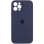 Силіконовий чохол Silicone Case Full Camera Protective (AA) для Apple iPhone 12 Pro Max (6.7) - Темно-синій / Midnight blue