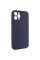 Силиконовый чехол Silicone Case Full Camera Protective (AA) для Apple iPhone 12 Pro Max (6.7) - Темно-синий / Midnight blue - фото
