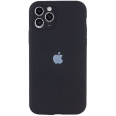 Силіконовий чохол Silicone Case Full Camera Protective (AA) для Apple iPhone 12 Pro Max (6.7) - Чорний / Black
